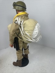 1/6 HASBRO GI JOE WW2 101ST AIRBORNE PARATROOPER D DAY W/ REAL PARACHUTE M1A1