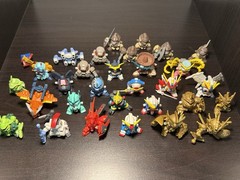 Gundam SD HUGE Lot Mini Figures + Parts Vintage Collectible Figurines 2003-2004