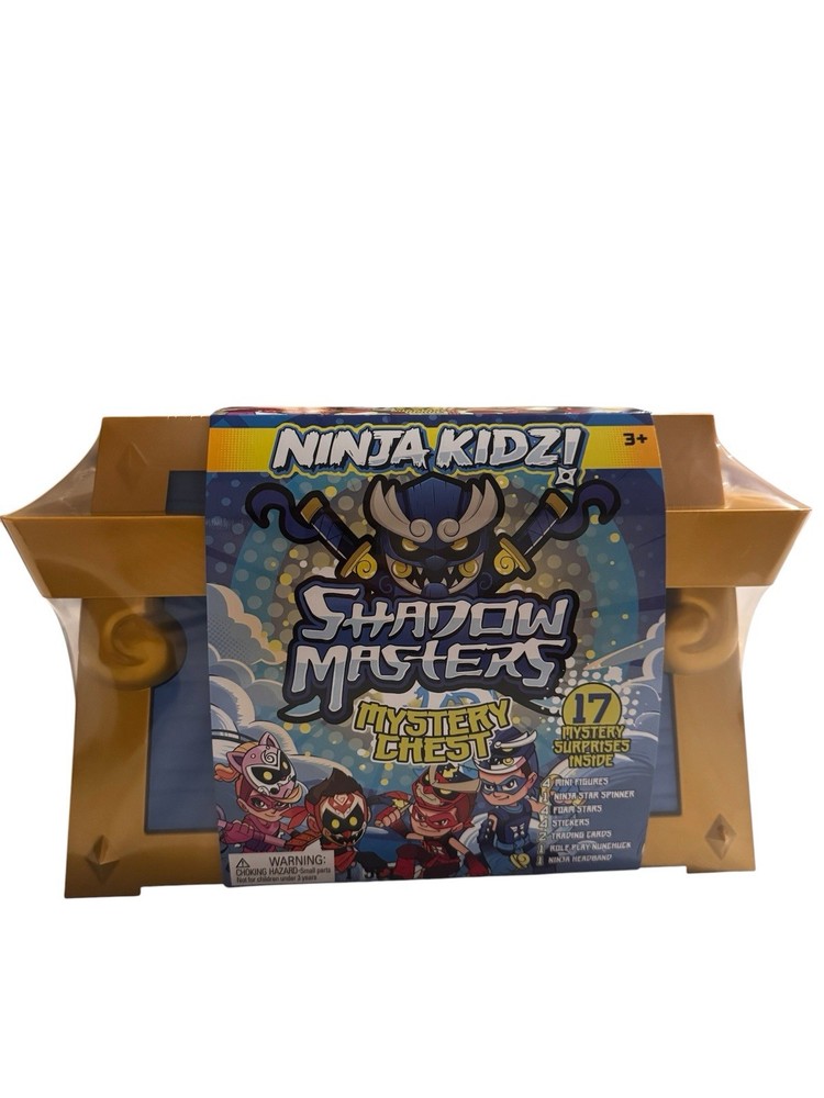 Ninja Kidz Shadow Masters Mystery Chest [17 Surprises Inside!] Brand New SEALED