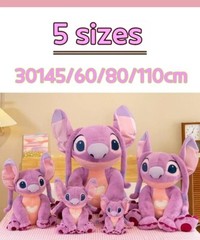 30/45/60/80cm Disney Large Size Lilo & Stitch Stuffed Plush Toy Stitch Doll Soft