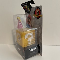 New Jakks Pacific Super Mario Bros Movie Peach 1.25 in Figure & Question Block