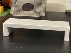 White Marble Professional Fingerboard Flat Bench 8″