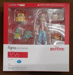 figma 356 Pokemon Red Action Figure with Bulbasaur Squirtle Charmander Japan