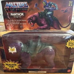 Masters Of The Universe MOTU Origins Flocked Panthor Walmart Exclusive Real Fur