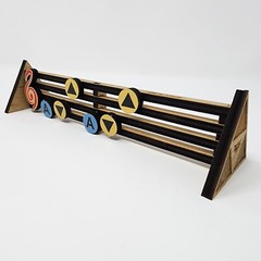 Song of Storms Shadowbox Display Stand Wooden Zelda Link Video Games Ocarina New