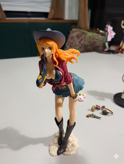 Boxed Cowboy Nami Zoro Luffy PVC Figure Collectible Model Toy Gift Set Anime
