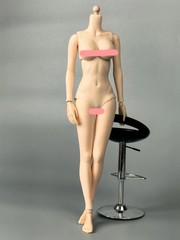 1/6 Flexible Joint Half-seamless Girl Thin Action Figure Body