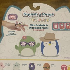 Squishmallows Squish-A-Longs – 8 Figure Pack- Series 1 – New Release Ring Attach