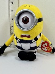 Ty Beanie Babies Minions Plush Lot Despicable Me 3 Prisoner Carl Tourist Dave