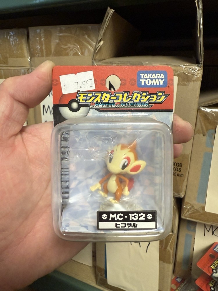 Takara Tomy Pokemon Monster Collection Mc-132 Chimchar Figure Brand New Rare