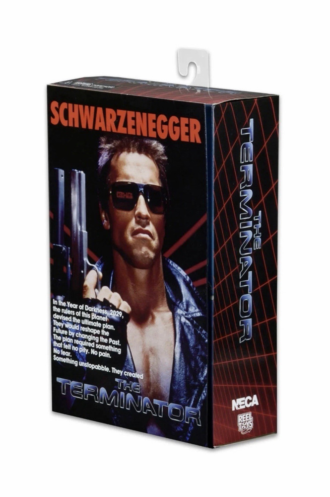 NECA The Terminator T-800 Action Figure Interchangeable Heads Hands + Guns