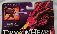 1995 DragonHeart Brave Knight Bowen Battering Bola Tripod Kenner MOC Sealed