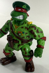 Playmates 1991 Raph The Teen Green Beret 6″ Loose Raphael Action Figure – TMNT