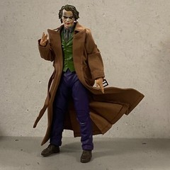 PB-MF-LTC2-BRN: Custom Brown Fabric Long Coat for 7″ McFarlane WWE Action Figure