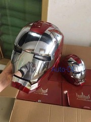2024 Iron Man MK5 Helmet 1:1 Voice-controlled Mask Wearable Cosplay Props Gifts