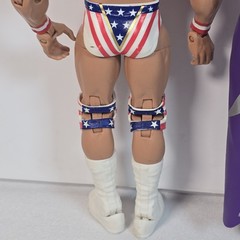 2014 LOT WWE Narcissist Lex Luger Elite Series 45 W Cape + Series 30 Flashback