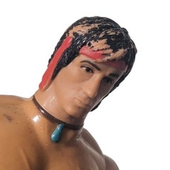 Anabasis Action Figure Toy Muscular Man Black Pants Red Headband 1985