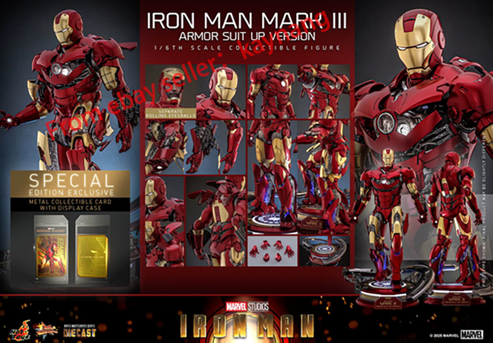 Hot Toys MMS825D72B Iron Man 1/6 Mark III (Armor Suit Up Ver) Special Edition