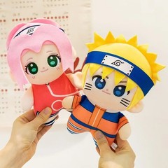 Naruto Anime Plush Toys Cute Sasuke Sakura Plushie Kawaii Kakashi Soft Stuff Dol