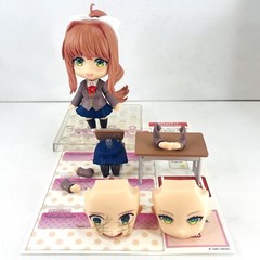 Doki Doki Literature Club! Monika PVC Action Figure Statue Toys Gift w/Accessory