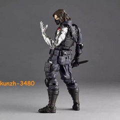 STOCK Captain America Winter Soldier Action Figure Movie Around Model Toys 14cm