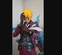 ONE PIECE Action Figure Sanji 25cm/9.84in PVC Statue Collection Model Toy Gift*