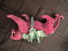 Vintage 1981 MOTU Skeletor ( no sword/staff)Taiwan With Panthor Complete