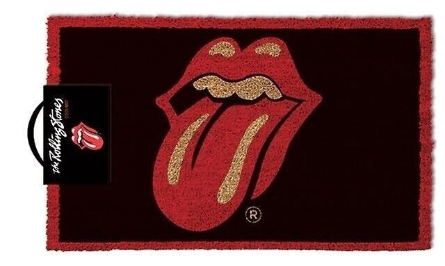 ROLLING STONES – LIPS TONGUE LOGO MAT DOORMAT 60 X 40 CM COIR PVC BACK