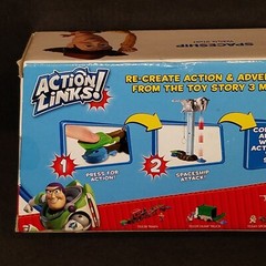 2009 Toy Story 3 Action Links Spaceship Vehicle Stunt w/ Buzz Lightyear Figure