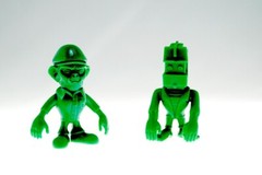Polyester Pals- Satin Monster & Ron: Space Pimp Green figures tomland