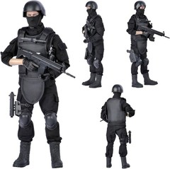 12″ Action Figures Toy 1:6 Stand Bendable Soldier Model Toys Military SWAT Set