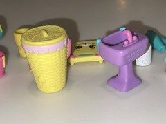 LOT/16 Shopkins Petkins Happy Places Bathing Bunny Decorator’s Pack & More EUC