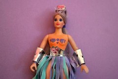 Custom Spinnerella Fashion Crown Skirt & 2-Arm Bands Made for She Ra Doll