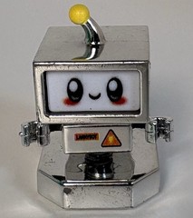 Lankybot Lankybox Mystery Figure Green & Silver Robots GLOW Lot of 2