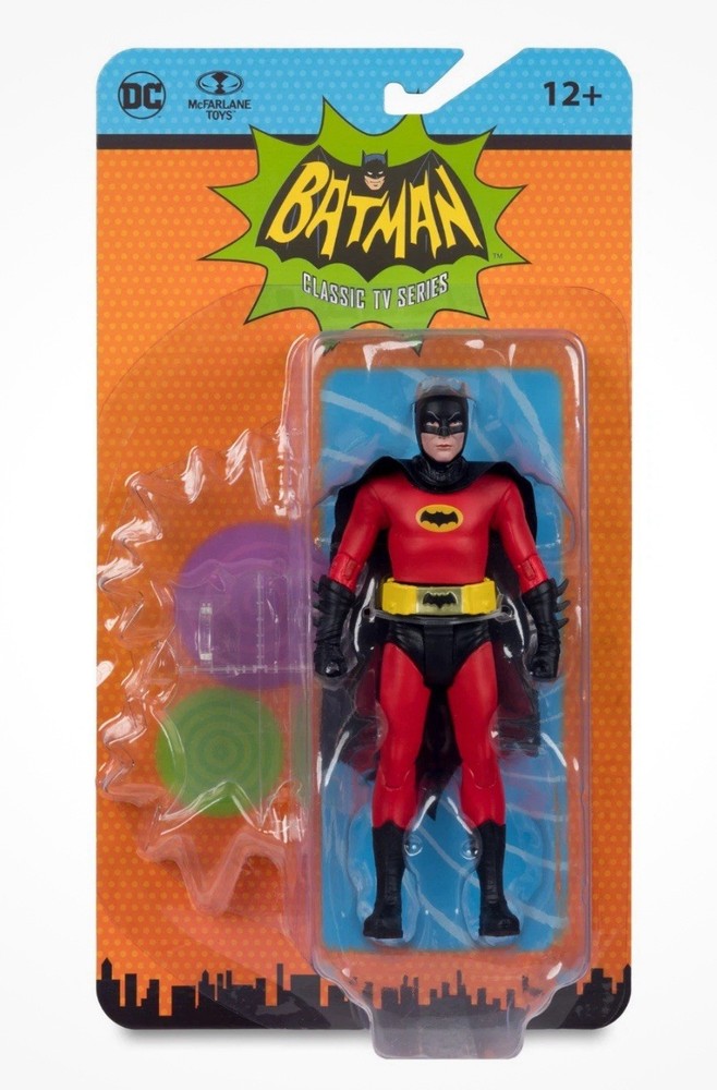 Batman 1966 Batman Movie Poster Red Suit Comic 6″ Figure McFarlane New