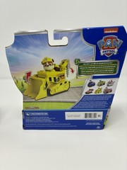 Lot 2 NIB Paw Patrol Vehicle, Action Figure Rubble Bulldozer Marshall Fire Truck
