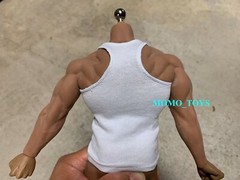 1/6 Tank Top Sports Vest WHITE For 12″ Hot Toys PHICEN TBLeague M34 M35 Figure