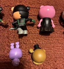 PIGGY Minifigure Figures Mini Toon Phat Mojo PVC Set of 4 Plus 2 Mini FNAF Figs