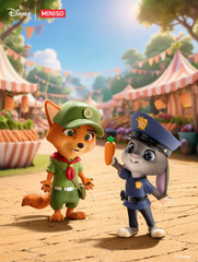 MINISO Disney Zootopia Judy Nick Best Partner Series Cute Figure Toy