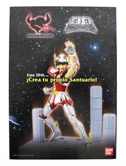 2016 Bandai SAINT SEIYA Myth Cloth SPANISH CATALOG TRIPTYCH Very Rare Oversized