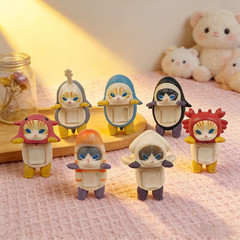 2026 Hot Sales Shark Cat Blind Box Mini Figure Party Series Blind Box Trendy Pla