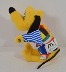 RARE 2000 Pluto 6.5″ McDonald’s EUROPE Plush Hand Puppet Disney Disneyland Paris