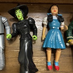 Wizard of Oz Lot 4 Action Figures Characters 1988 MGM Turner 4″ Jointed