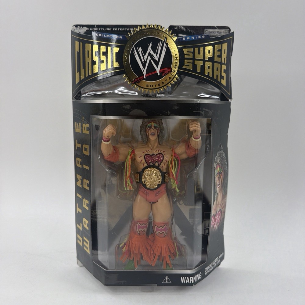 WWE Classic Superstars Ultimate Warrior Series 1 Wrestling Figure Jakks 2004 New
