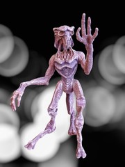 Star Trek: Voyager Borg Designated ‘Species 8472’ Vtg POA Fluidic Space Alien