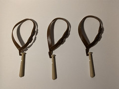 Planet of the Apes – Set of (3) Bandoliers and Clubs – 1:9 8″ Mego/Neca Scale