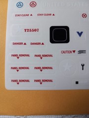 Mobat Tank Sticker Sheet, New Repro, Peel & Stick! Some Cut And Trim Required
