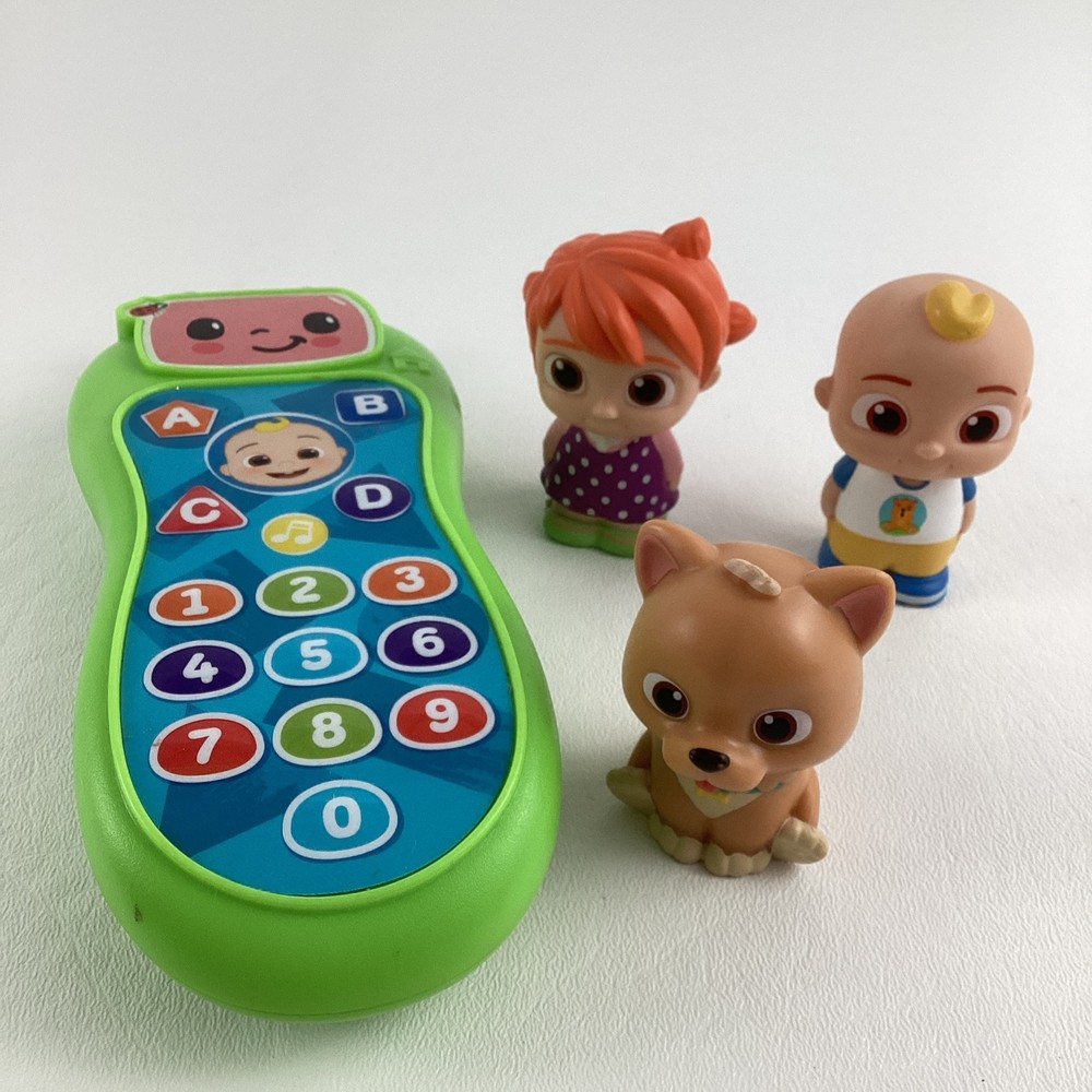 Cocomelon Press & Learn Remote Control Yo Yo JJ Bingo 2″ PVC Figures Lot
