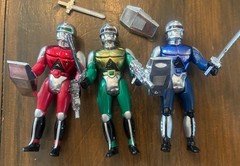 Soma 1994 Sonic Ranger Blue Green Red Chrome Light Up eyes 4″ – Untested W Acc