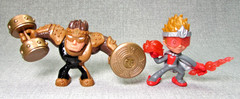 Rare Ninja Kidz Mystery Ninja Ball Elemental Iron Fury & Robo Paxton w/ weapons